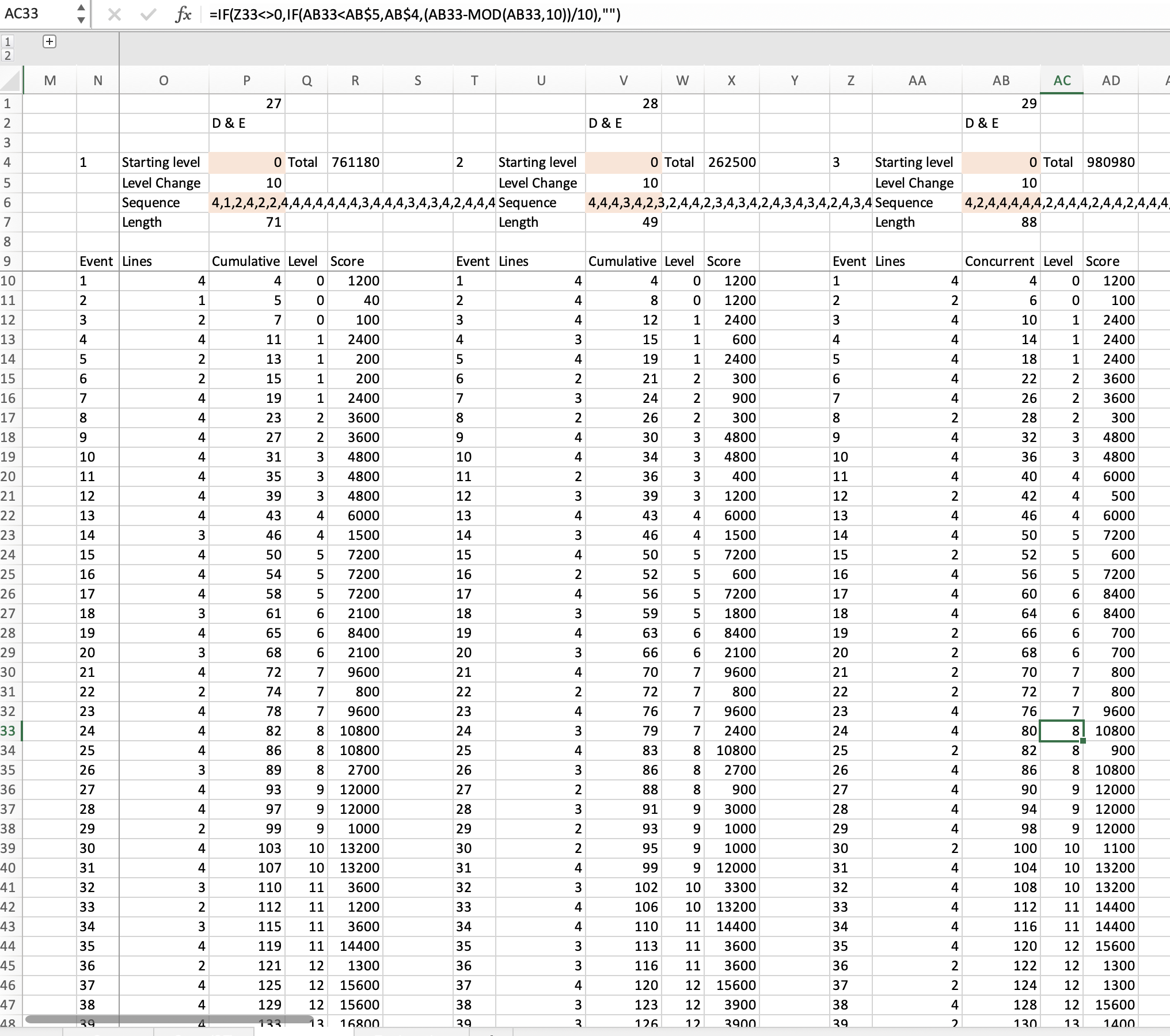 Full Stack Modeller Solutions to the Tetris Excel Battle Challenge